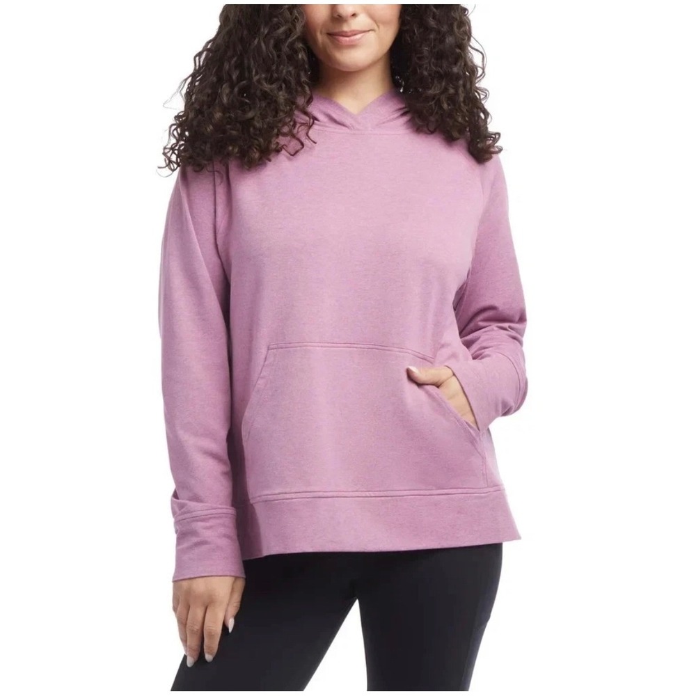 NWT Danskin Women's Melange Hoodie Dusky Orchid Heather Large Hoodie Comfy Cozy